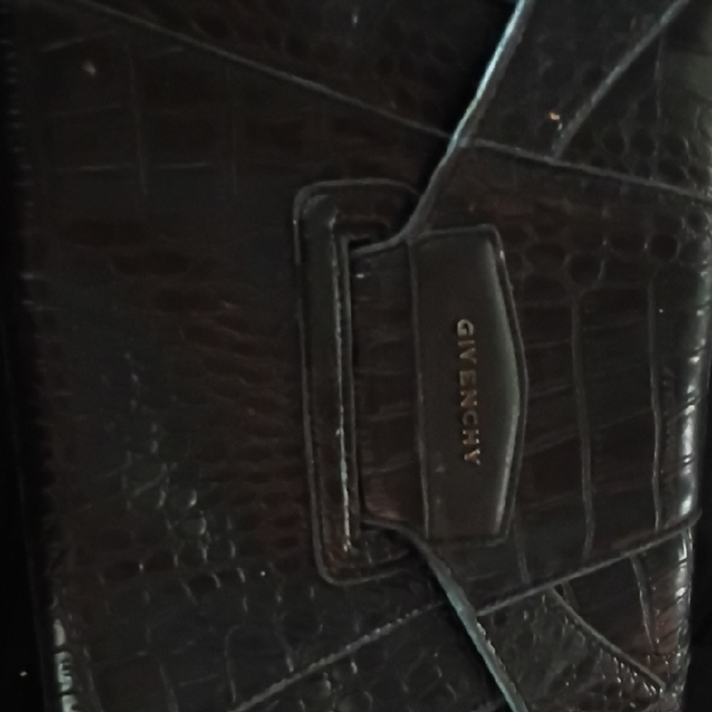 Givenchy Black Croc-Embossed Men's Wallet